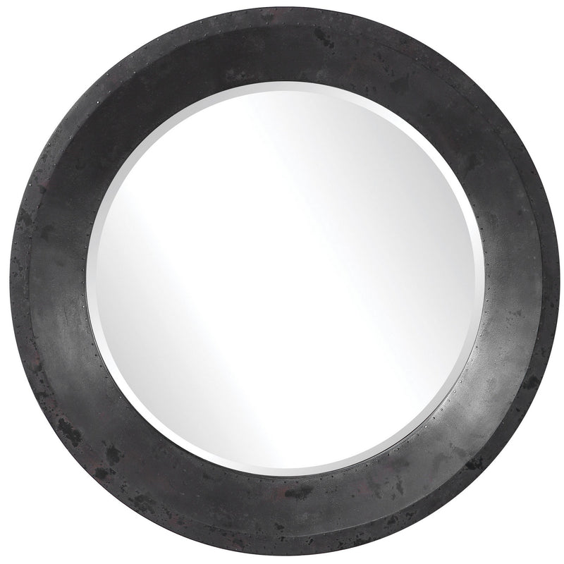 Uttermost 09589 Mirror, Dark Gray, Silver, Charcoal, And Rust