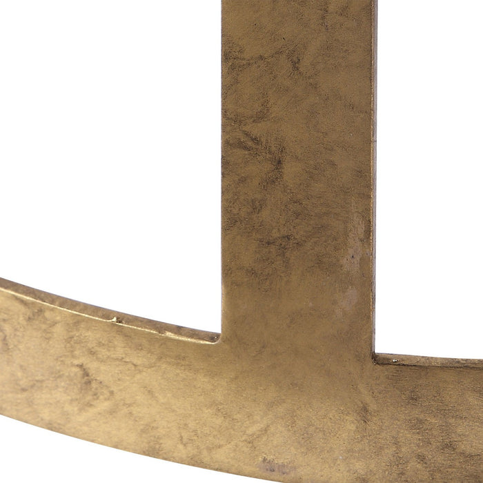 Uttermost 23523 Counter Stool, Antique Gold Leaf