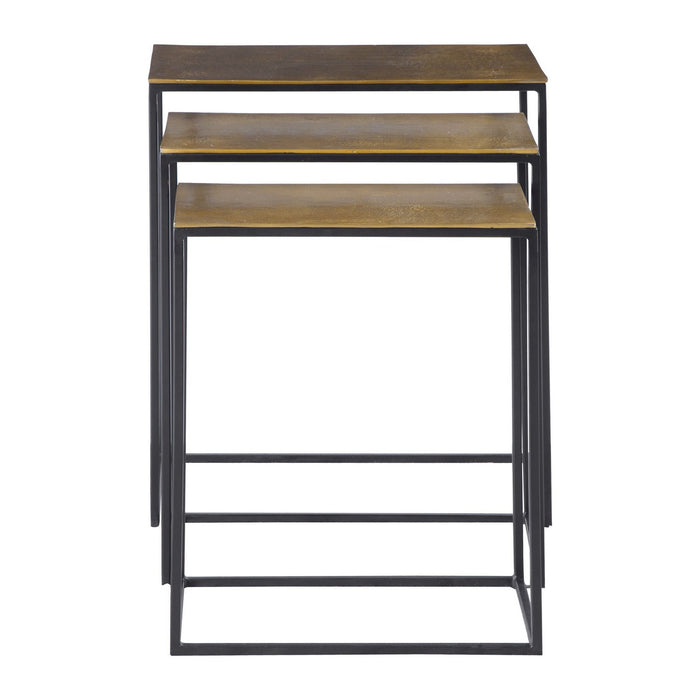 Uttermost 25050 Nesting Tables, Set/3, Aged Black Iron