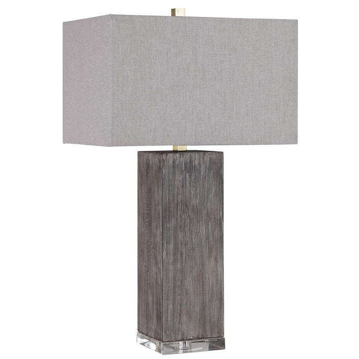 Uttermost 26227 One Light Table Lamp, Antiqued Brushed Brass