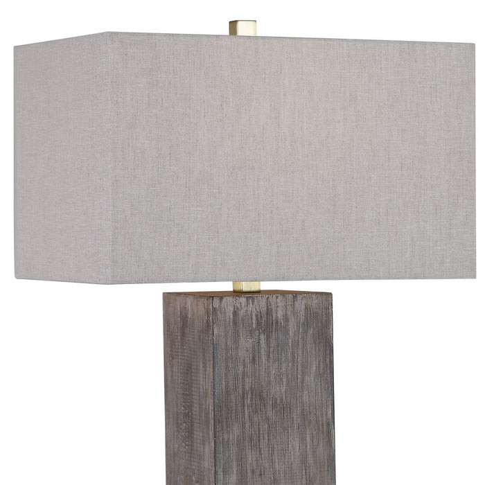 Uttermost 26227 One Light Table Lamp, Antiqued Brushed Brass