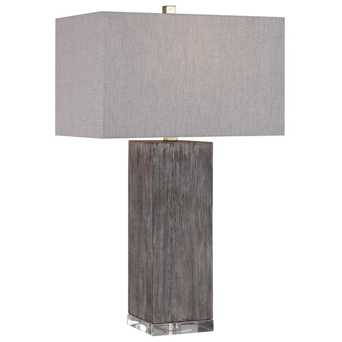 Uttermost 26227 One Light Table Lamp, Antiqued Brushed Brass