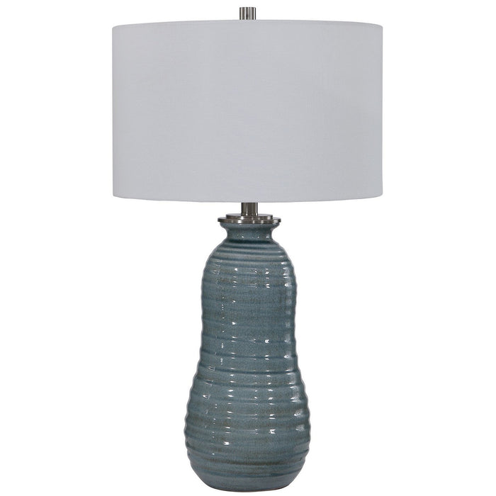 Uttermost 26362-1 One Light Table Lamp, Brushed Nickel