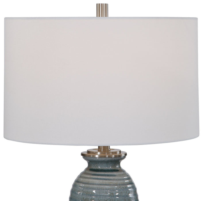 Uttermost 26362-1 One Light Table Lamp, Brushed Nickel