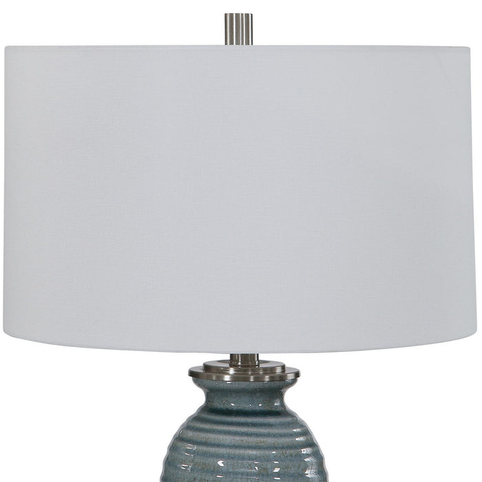 Uttermost 26362-1 One Light Table Lamp, Brushed Nickel