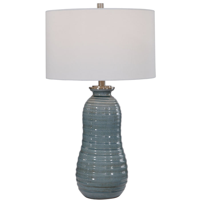 Uttermost 26362-1 One Light Table Lamp, Brushed Nickel