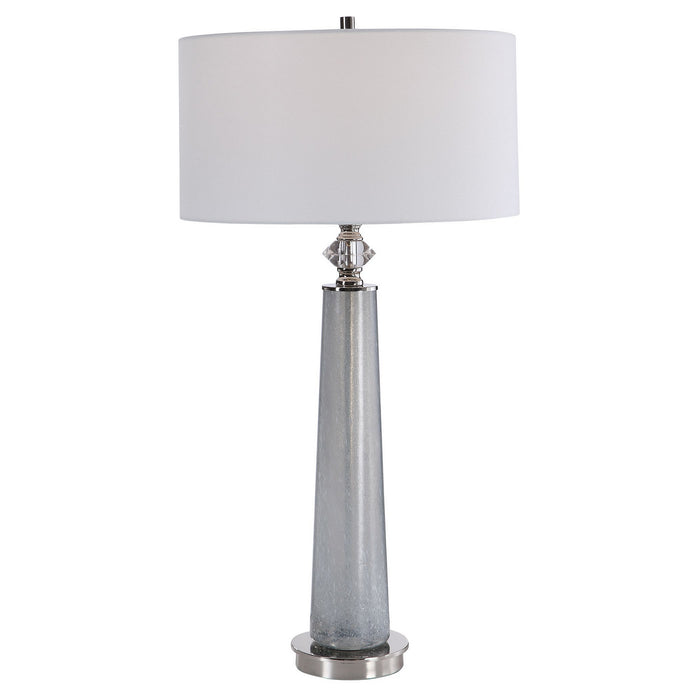 Uttermost 26378 One Light Table Lamp, Polished Nickel
