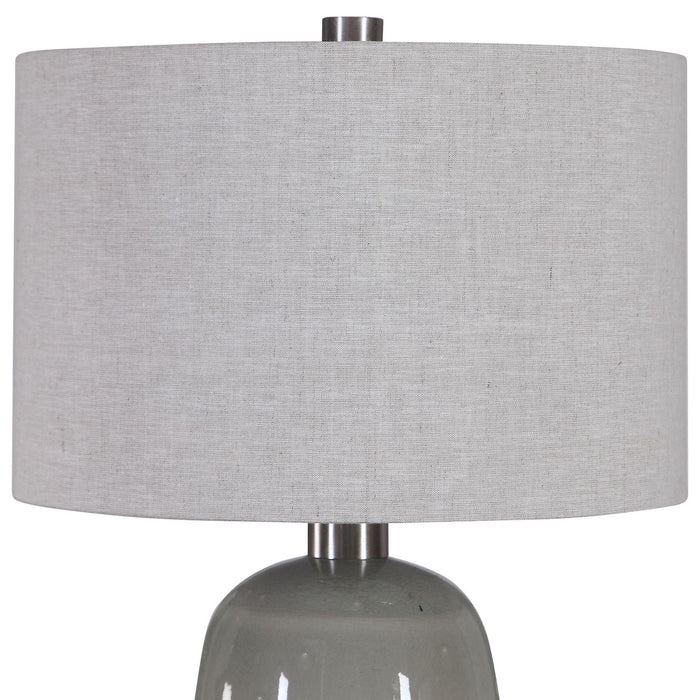 Uttermost 26381-1 One Light Table Lamp, Brushed Nickel