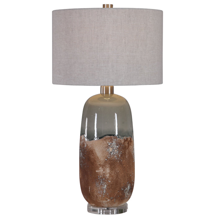 Uttermost 26381-1 One Light Table Lamp, Brushed Nickel