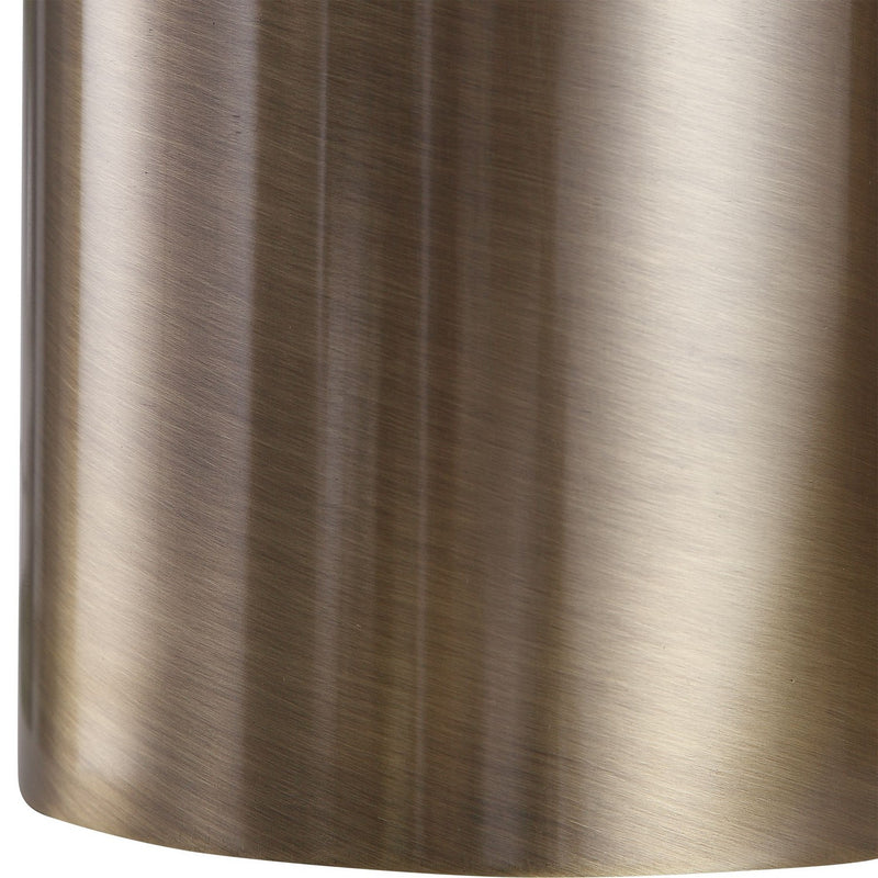 Uttermost 26384-1 One Light Table Lamp, Antiqued Brushed Brass