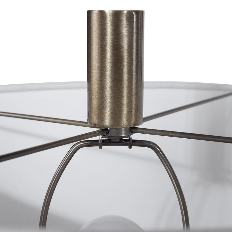 Uttermost 28197 One Light Floor Lamp, Antique Brass