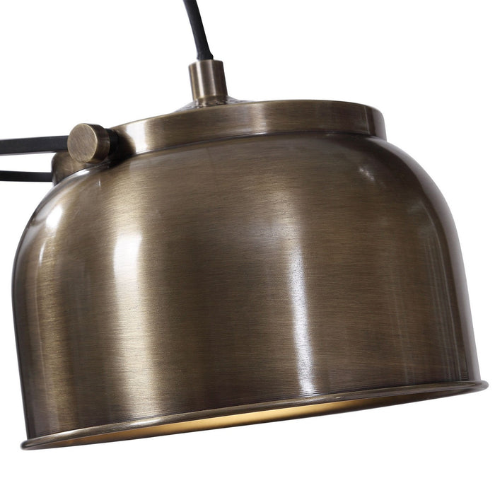 Uttermost 28200-1 One Light Floor Lamp, Antique Brass