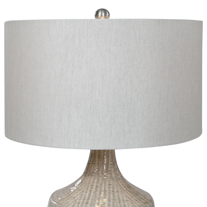 Uttermost 28205-1 One Light Table Lamp, Brushed Nickel