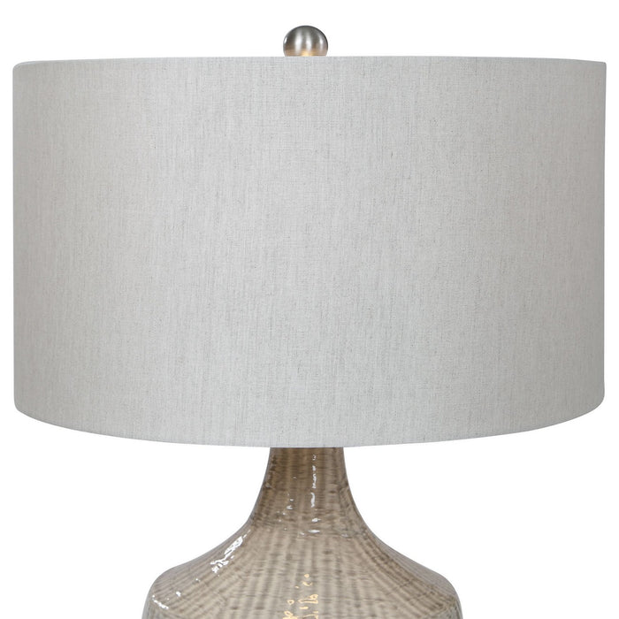 Uttermost 28205-1 One Light Table Lamp, Brushed Nickel