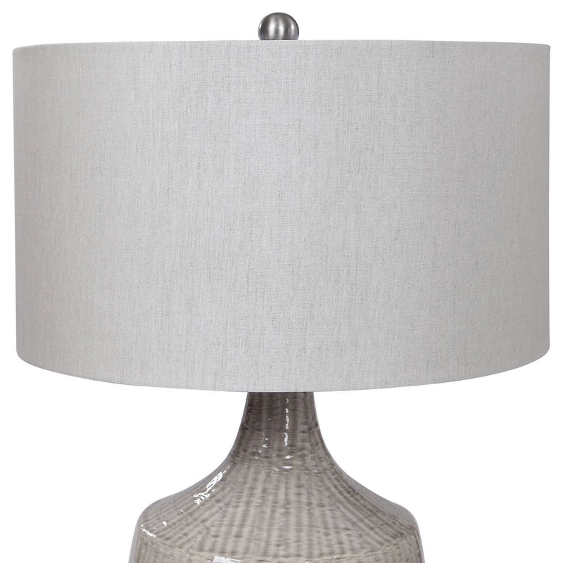 Uttermost 28205-1 One Light Table Lamp, Brushed Nickel