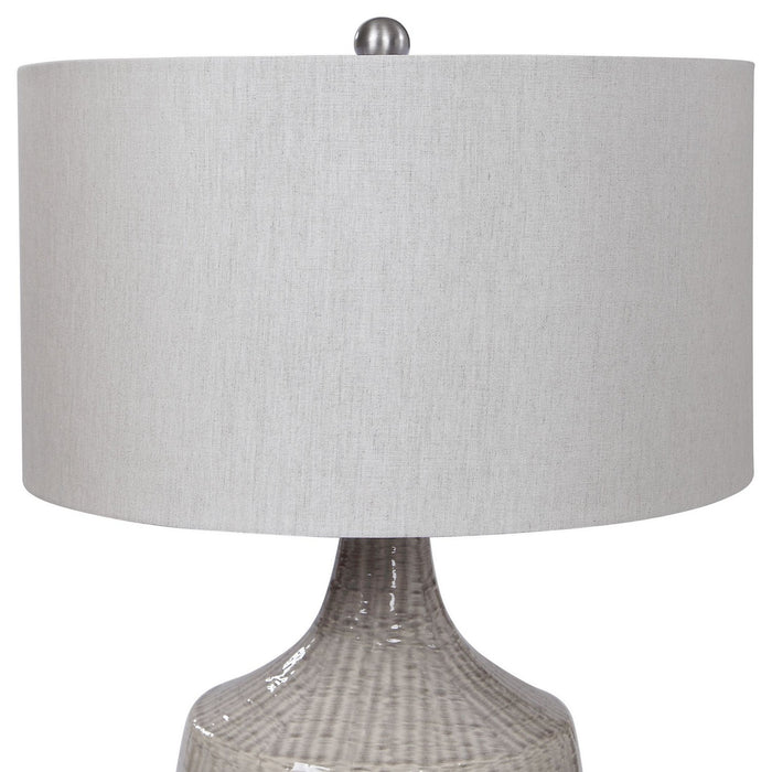 Uttermost 28205-1 One Light Table Lamp, Brushed Nickel