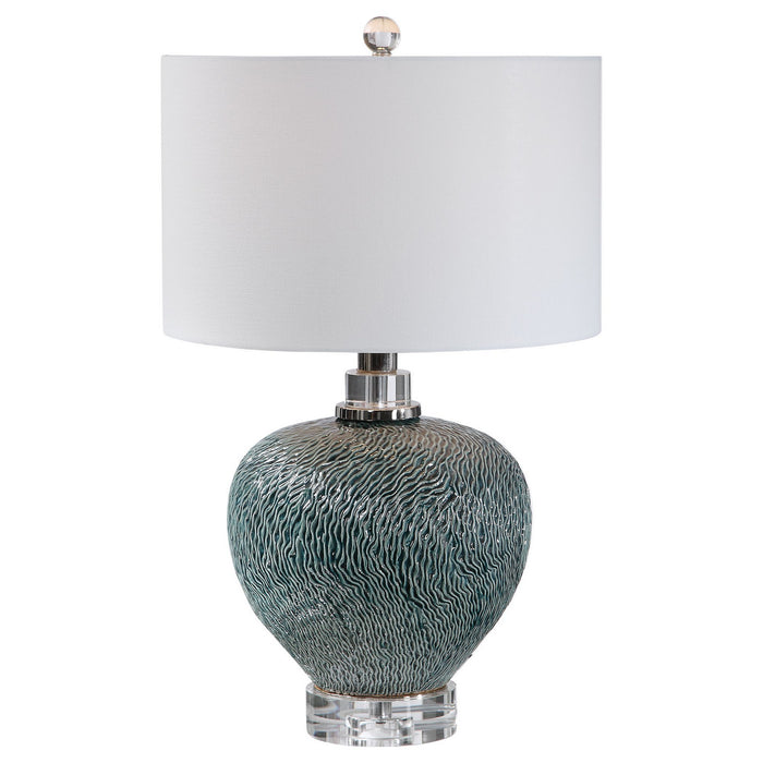 Uttermost 28208-1 One Light Table Lamp, Polished Nickel