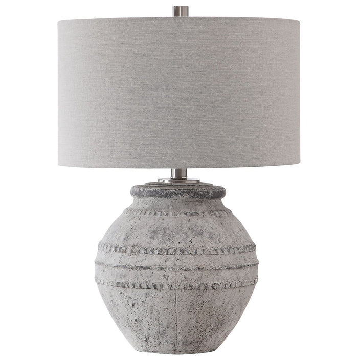 Uttermost 28212-1 One Light Table Lamp, Brushed Nickel