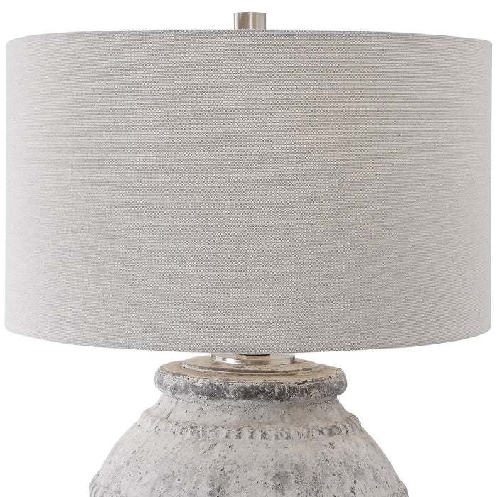 Uttermost 28212-1 One Light Table Lamp, Brushed Nickel