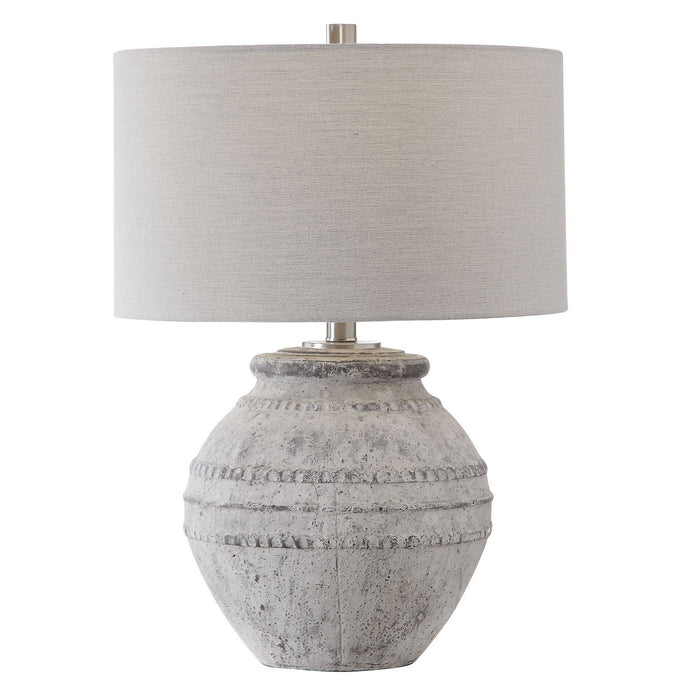 Uttermost 28212-1 One Light Table Lamp, Brushed Nickel