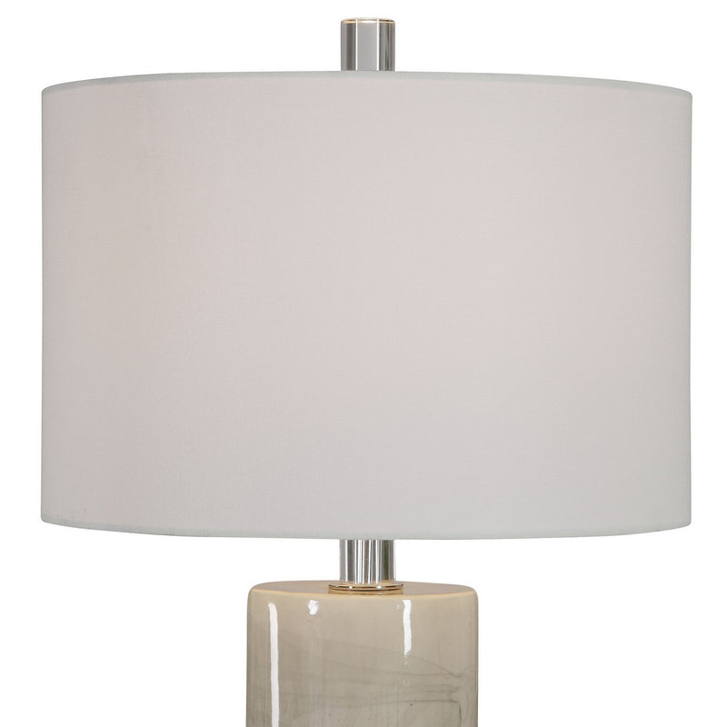Uttermost 28214 One Light Table Lamp, Polished Nickel