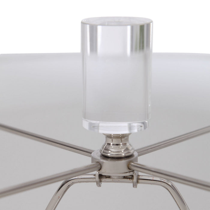 Uttermost 28214 One Light Table Lamp, Polished Nickel