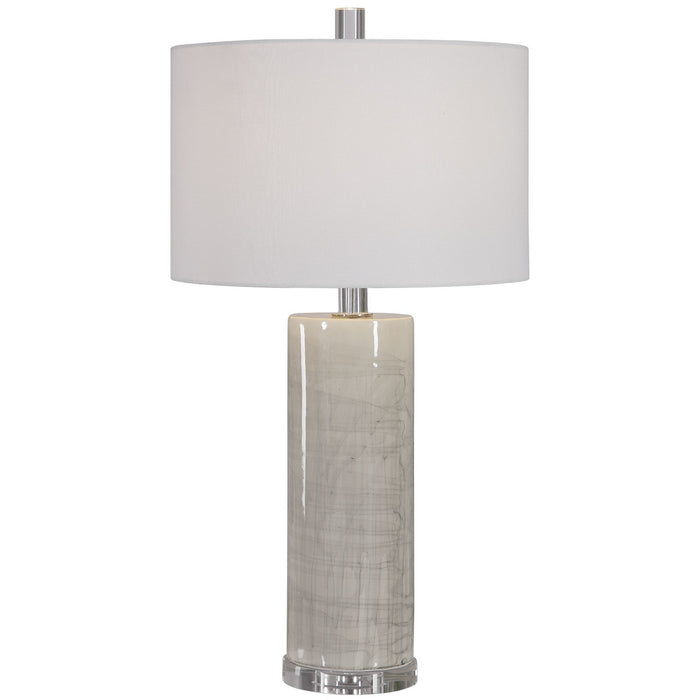 Uttermost 28214 One Light Table Lamp, Polished Nickel