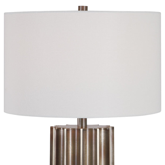 Uttermost 28264 One Light Table Lamp, Aged Gun Metal