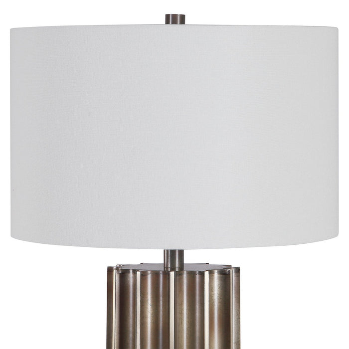 Uttermost 28264 One Light Table Lamp, Aged Gun Metal