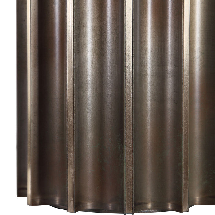 Uttermost 28264 One Light Table Lamp, Aged Gun Metal