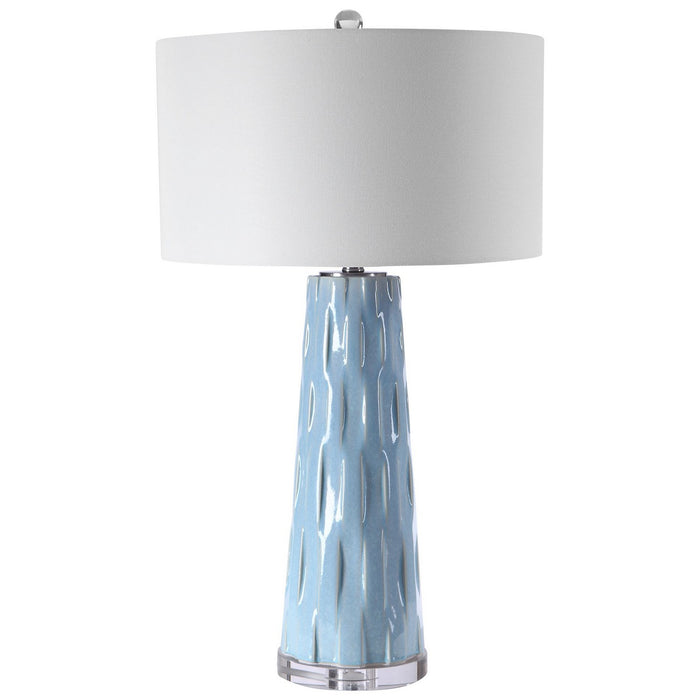 Uttermost 28269 One Light Table Lamp, Brushed Nickel
