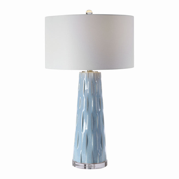 Uttermost 28269 One Light Table Lamp, Brushed Nickel