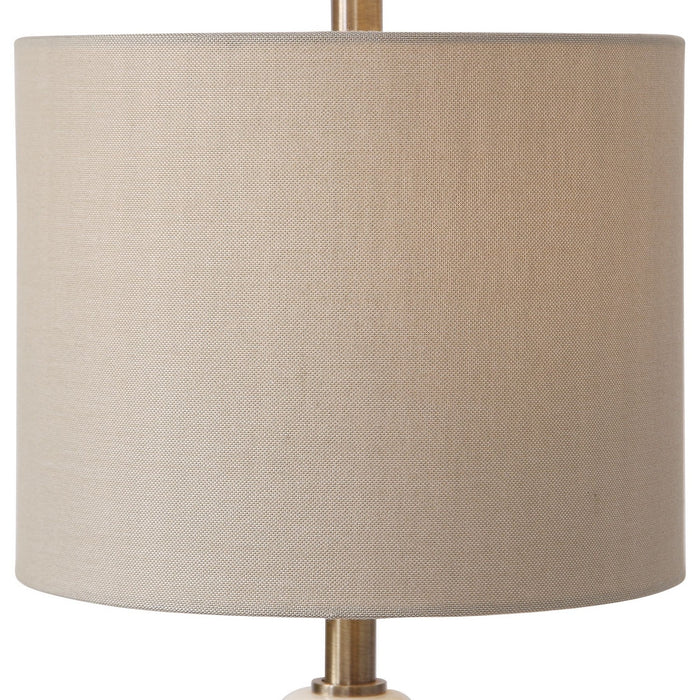 Uttermost 29687-1 One Light Buffet Lamp, Antique Brass