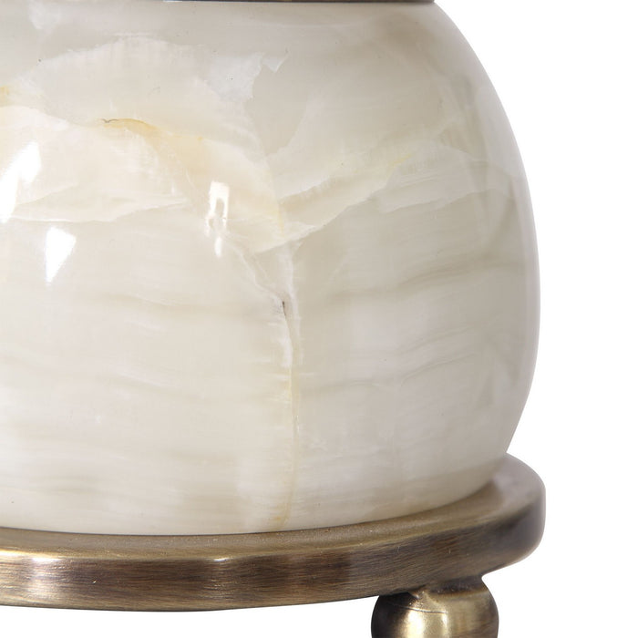 Uttermost 29687-1 One Light Buffet Lamp, Antique Brass
