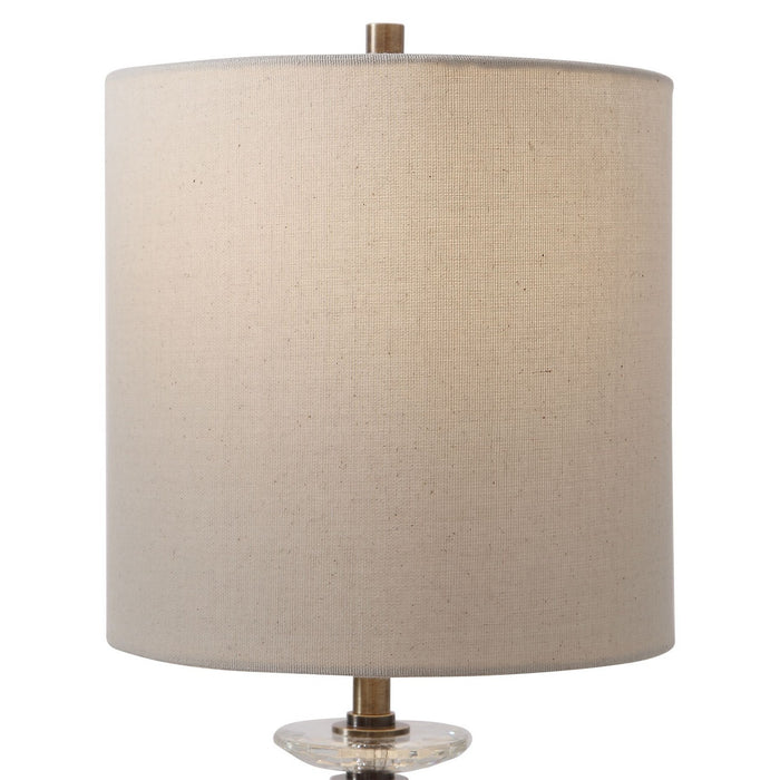 Uttermost 29690-1 One Light Buffet Lamp, Antique Brass