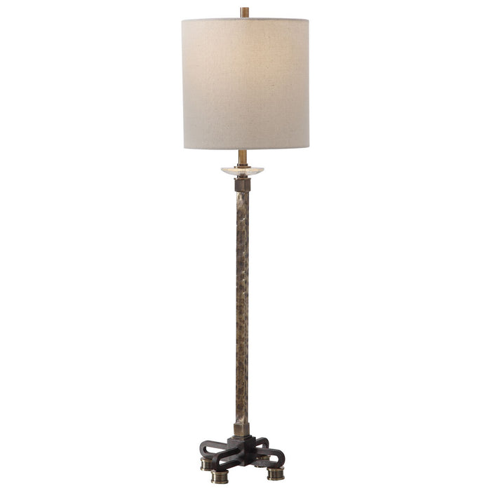Uttermost 29690-1 One Light Buffet Lamp, Antique Brass