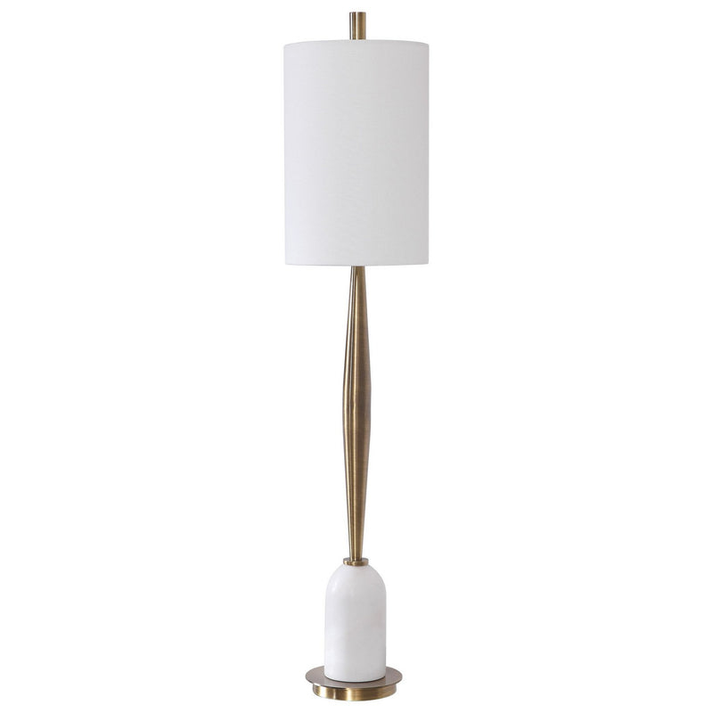 Uttermost 29691-1 One Light Buffet Lamp, Antique Brass