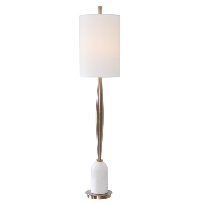 Uttermost 29691-1 One Light Buffet Lamp, Antique Brass