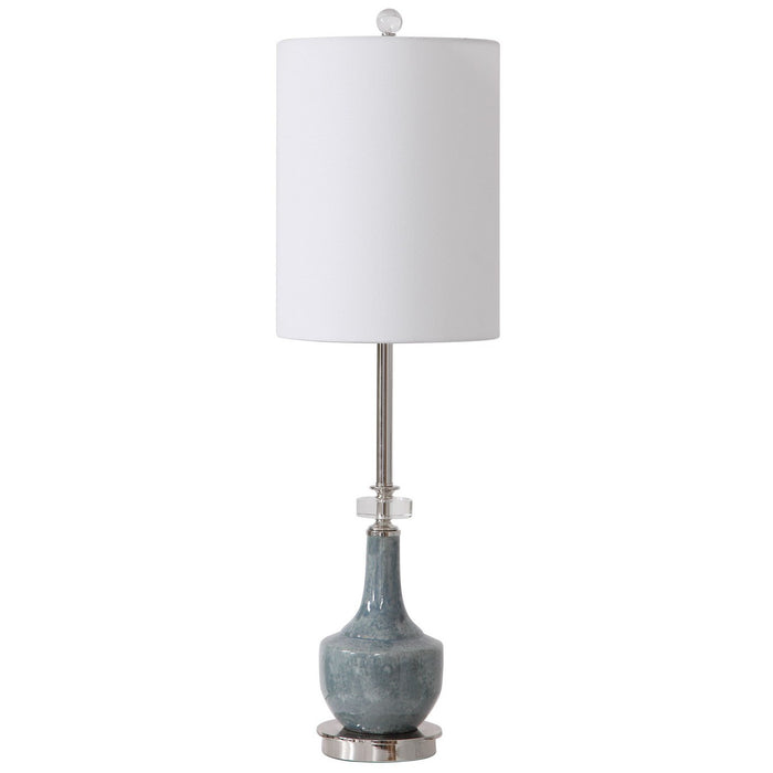 Uttermost 29698-1 One Light Buffet Lamp, Polished Nickel