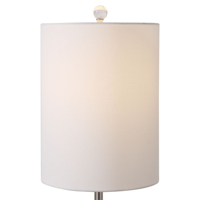 Uttermost 29698-1 One Light Buffet Lamp, Polished Nickel