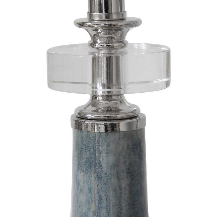 Uttermost 29698-1 One Light Buffet Lamp, Polished Nickel