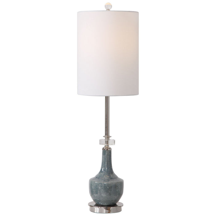 Uttermost 29698-1 One Light Buffet Lamp, Polished Nickel