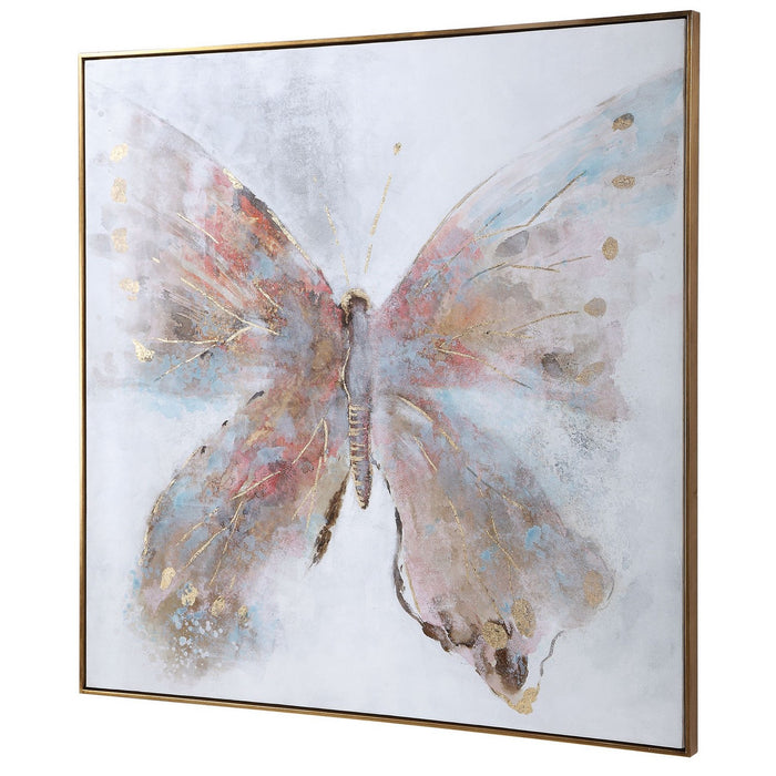 Uttermost 35365 Hand Painted Canvas, Antiqued Gold Leaf