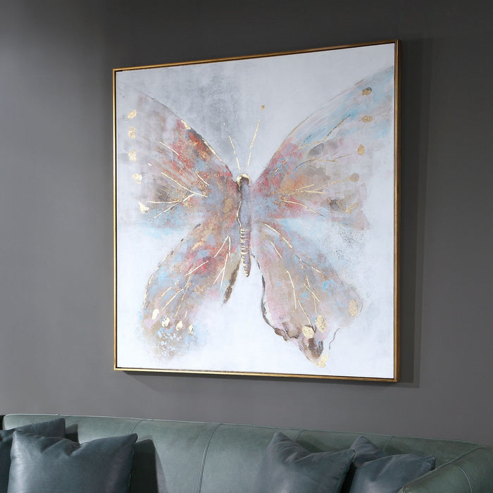 Uttermost 35365 Hand Painted Canvas, Antiqued Gold Leaf