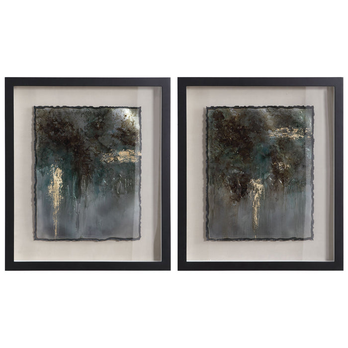 Uttermost 35366 Framed Prints, Set/2, Silver Leaf