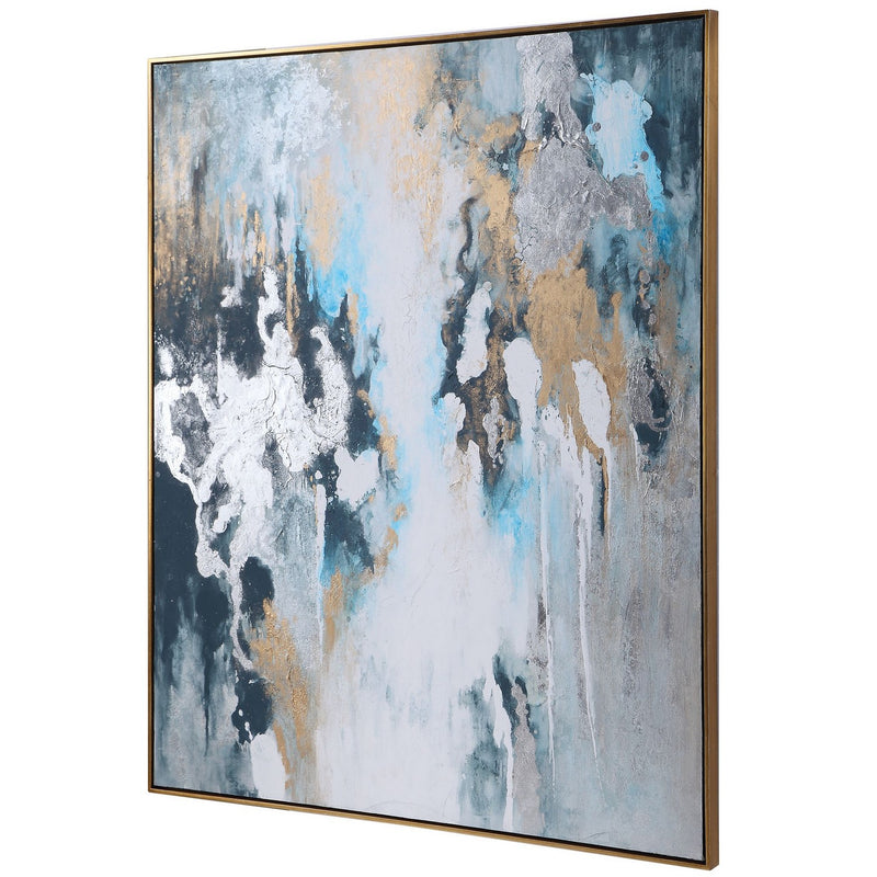 Uttermost 36058 Hand Painted Canvas, Gold Leaf