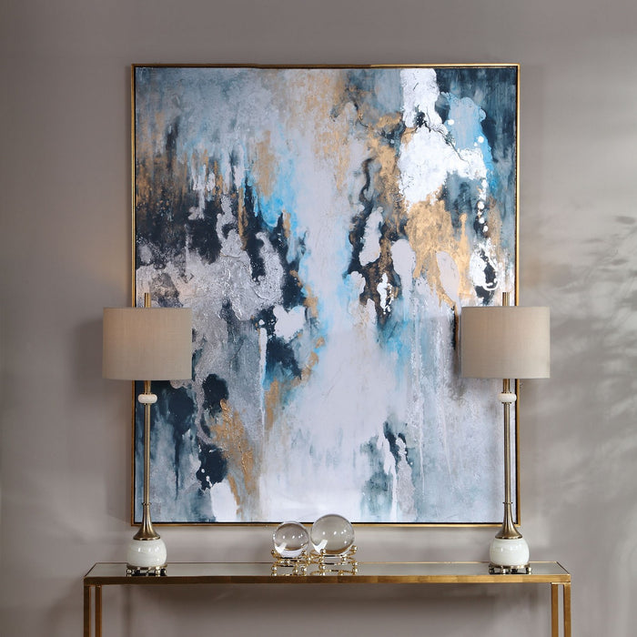 Uttermost 36058 Hand Painted Canvas, Gold Leaf