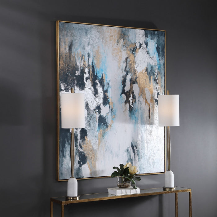 Uttermost 36058 Hand Painted Canvas, Gold Leaf