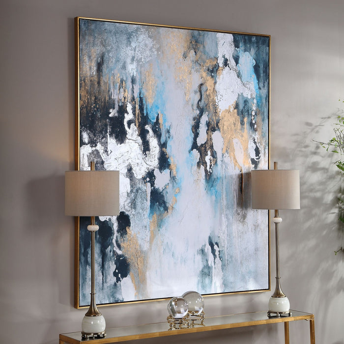 Uttermost 36058 Hand Painted Canvas, Gold Leaf