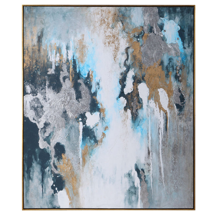 Uttermost 36058 Hand Painted Canvas, Gold Leaf